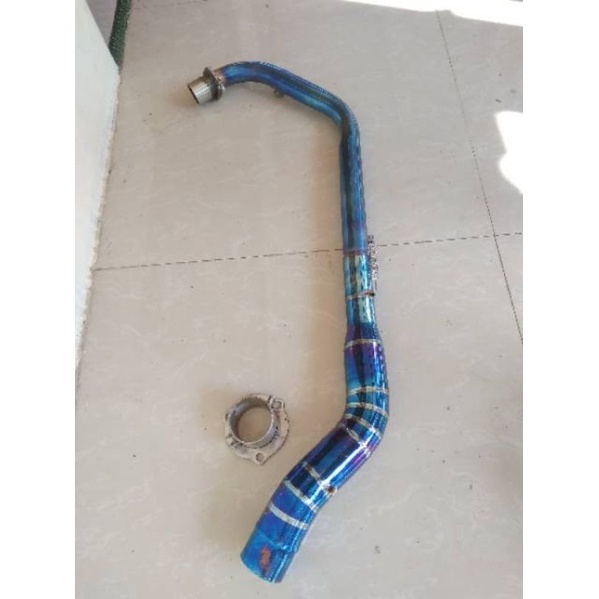 leher knalpot sonik bluemon dengan adaptor