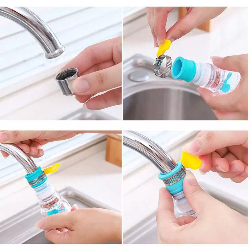 IMURA | sambungan Kran Air Fleksibel Penyaring Air Keran Faucet (ada Klem)