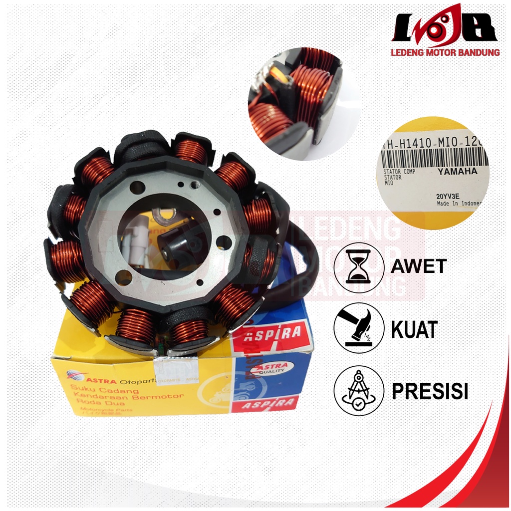 Aspira Spul Stator Comp Assy Mio Smile Sporty Fino Karbu Spull Magnet Matic