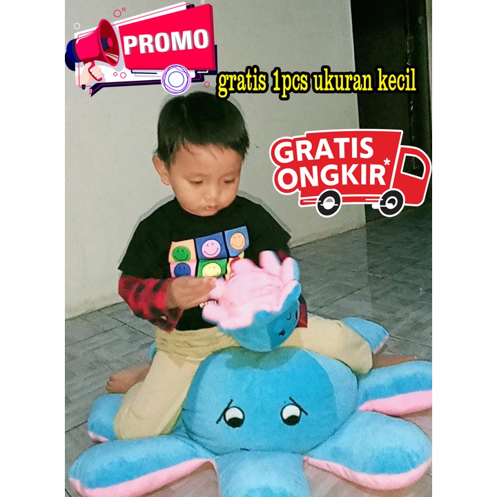 Boneka gurita super jumbo besar Octopus Doll murah
