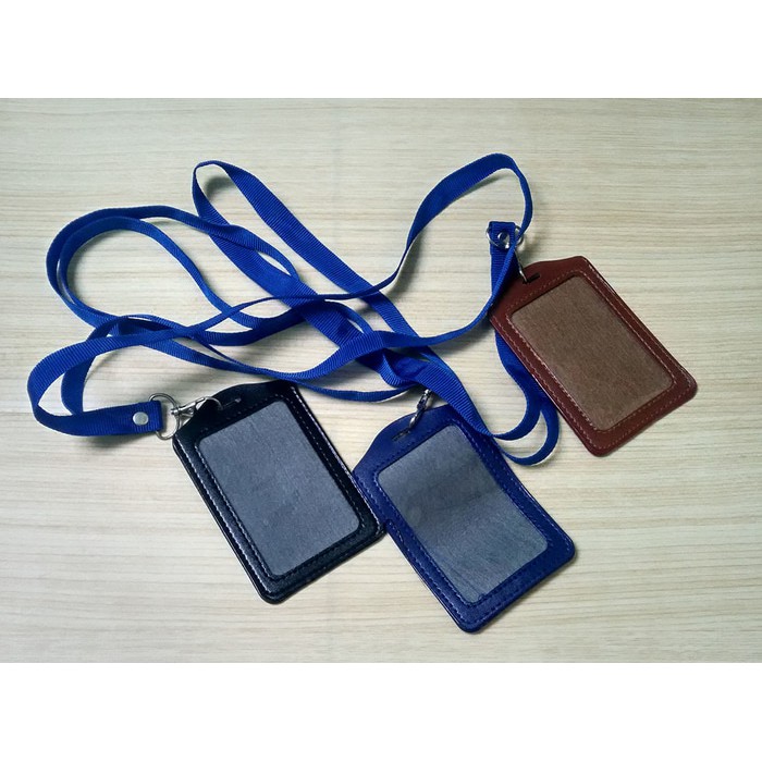 

ID card Holder Kulit dan Tali 15 mm