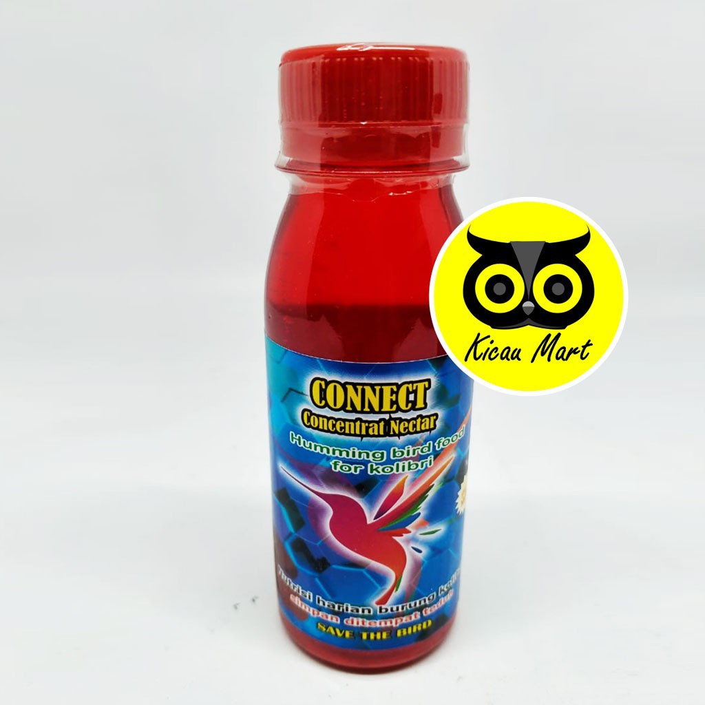 CONNECT CONCENTRAT NECTAR RED NEKTAR ASLI PAKAN MAKANAN MINUMAN BURUNG KOLIBRI COLIBRI PLECI NLBD