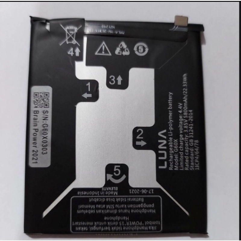 Baterai Luna G60X / Baterai Luna G-60X