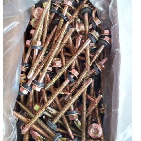 BAUT ROOFING SEKRUP KUNING RUPING BAJA RINGAN ATAP SCREW 7cm