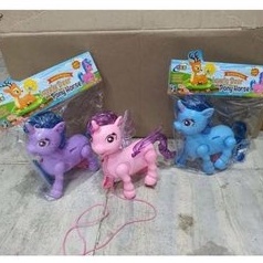 Mainan Kuda Pony berjalan Musik dan Lampu