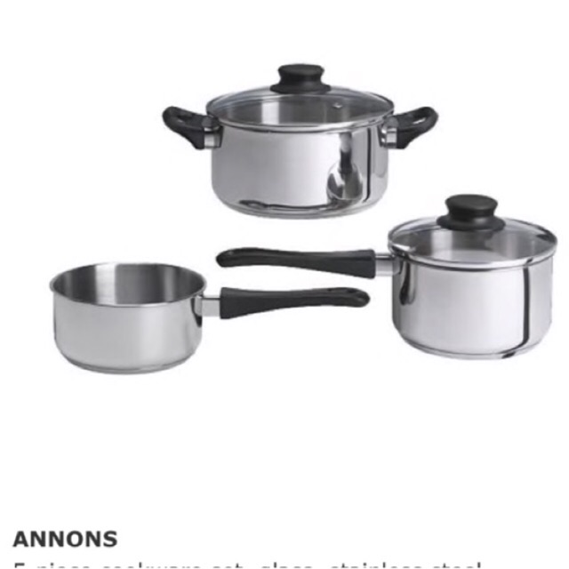 Panci baja tahan karat ikea annons isi 3