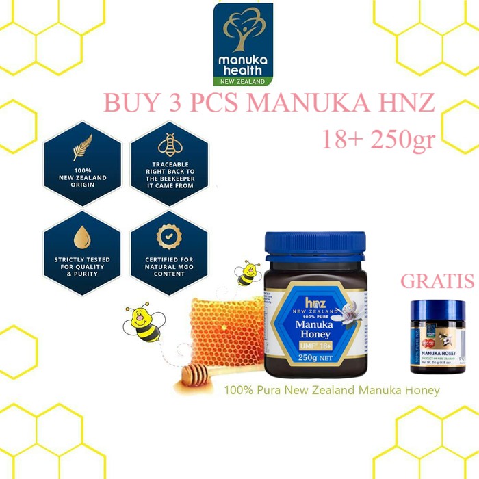 

Madu HNZ Manuka Honey 18+ 250 GR