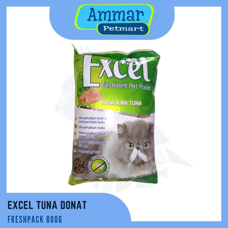 EXCEL TUNA DONAT |MAKANAN KUCING KERING|MAKANAN KUCING TERMURAH