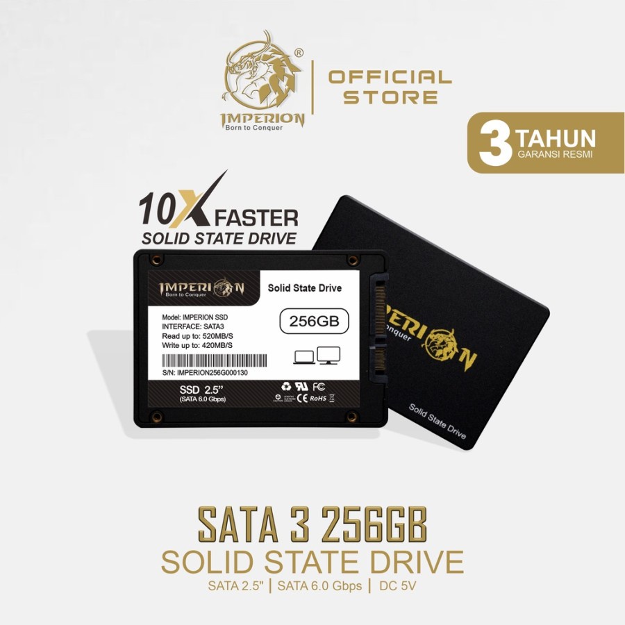 SSD Imperion SATA III 2.5&quot; 6GB/S 256GB Garansi Resmi 3 Tahun