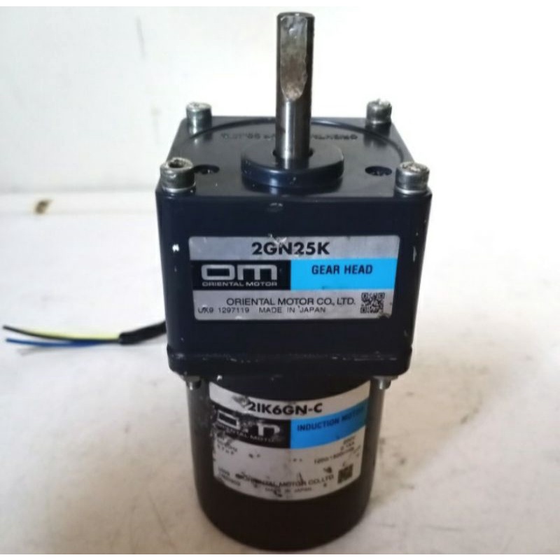 Gearbox Motor Ac 200/220V 6W 60Rpm Ratio 1:25