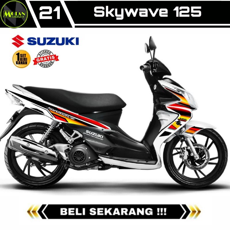 Decal Sticker Striping Variasi Suzuki SKYWAVE 125 2007-2011 / SKYWAVE NR  | Decal Skywave | Striping
