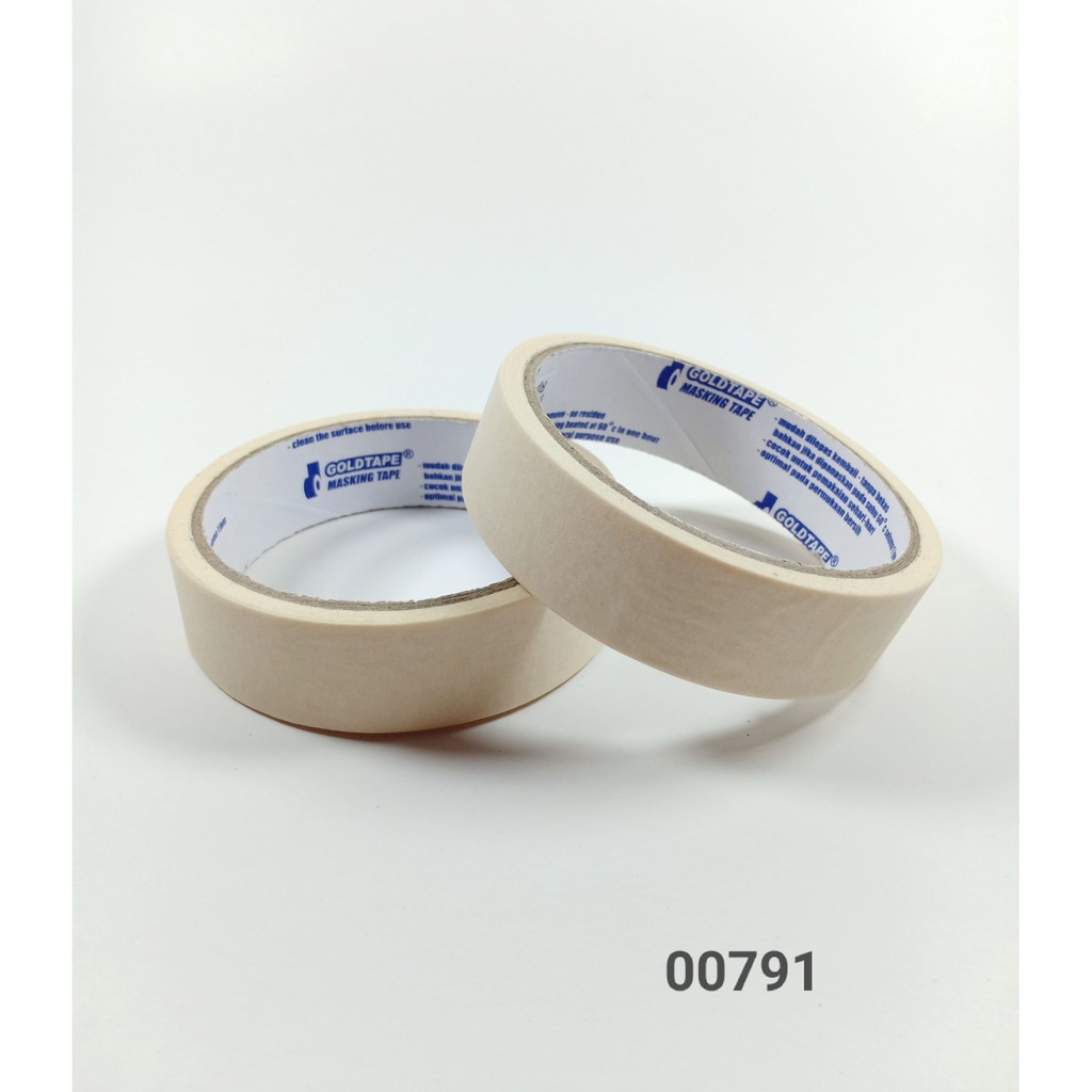 

Masking Tape / Gold Tape / Isolasi Kertas 24mm x 11m - 00791