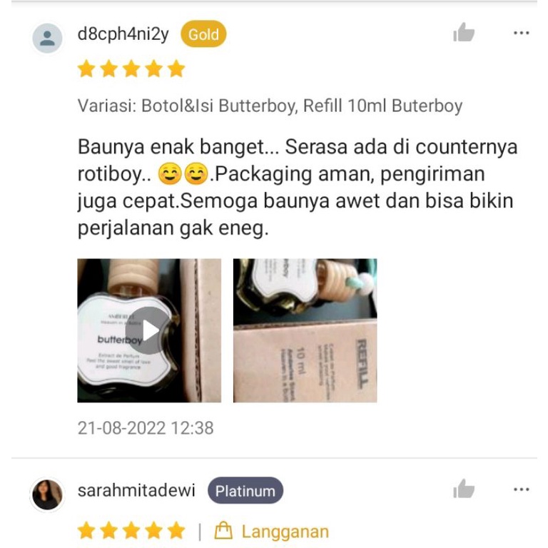 Butterboy Parfum Mobil Gantung Aroma Ala Toko Rotiboy - Roti O - Bakery / Pengharum Ruangan Kamar Toilet Lemari Roti Boy / Pewangi Botol Apel / Unik Lucu