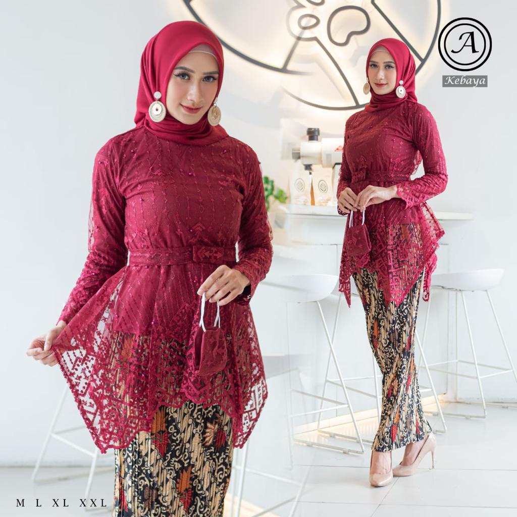 Kebaya Sahara Tulle / Kebaya Modern / Kebaya Wisuda / Kenaya Pesta / Kenaya Kondangan / Kebaya