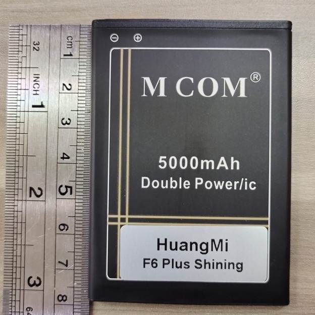 baterai mcom typ huangmi f6 plus shining double power
