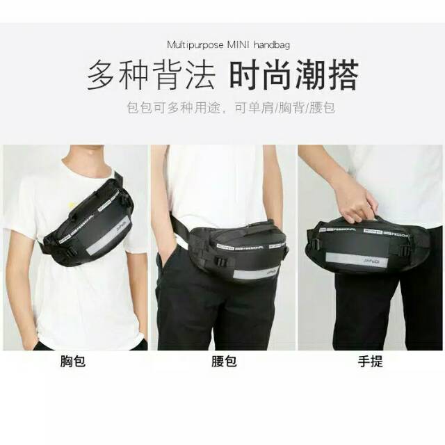 Tas wanita murah/Tas selempang pria dan wanita/WAISTBAG HOSHUAI WATERPROOF