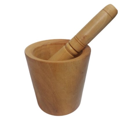 Lumpang Kayu + Tutup, Lumpang Kayu + Penumbuk Kayu Z49V