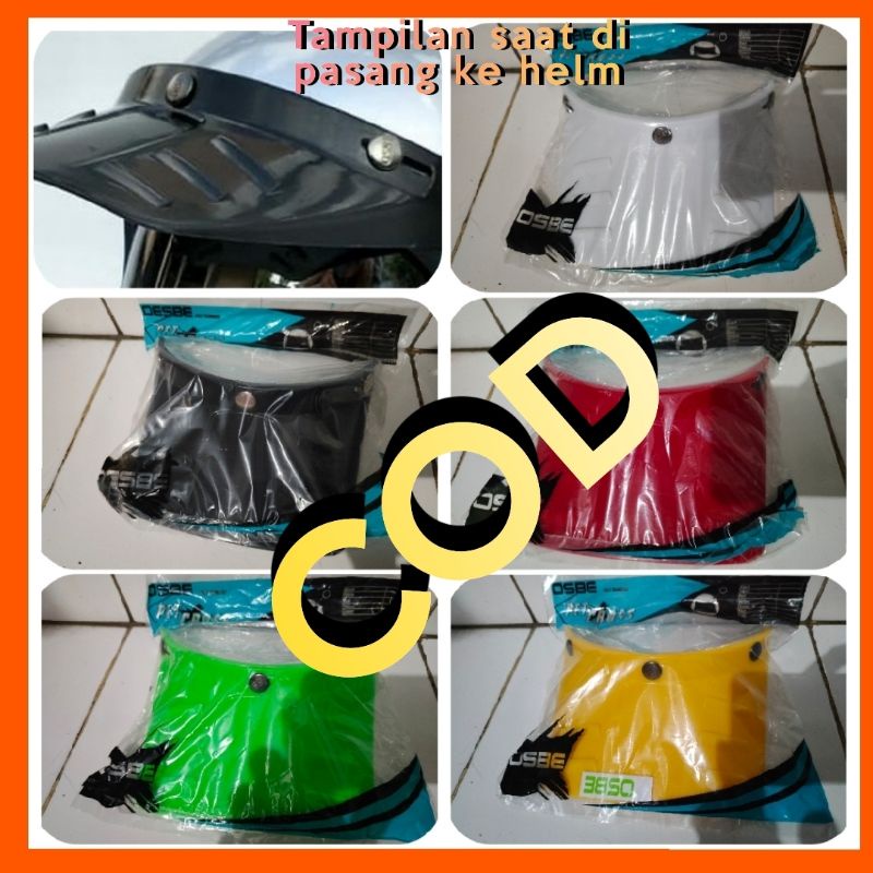 PET HELM BOGO PET OSBE PANJANG PET RETRO TOPI HELM KANCING 3