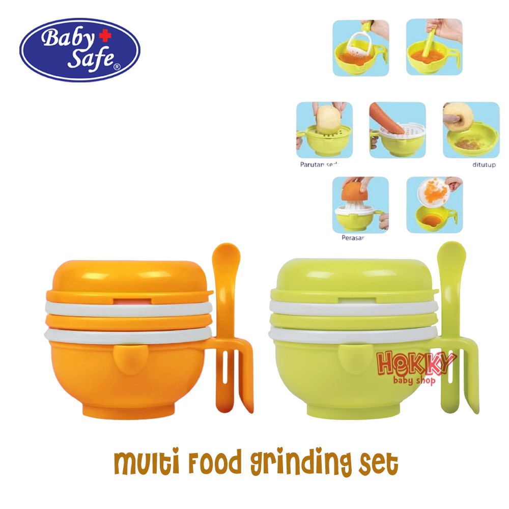 Baby Safe Multi Food Grinding Set Alat Pengolah Makanan Bayi MPASI