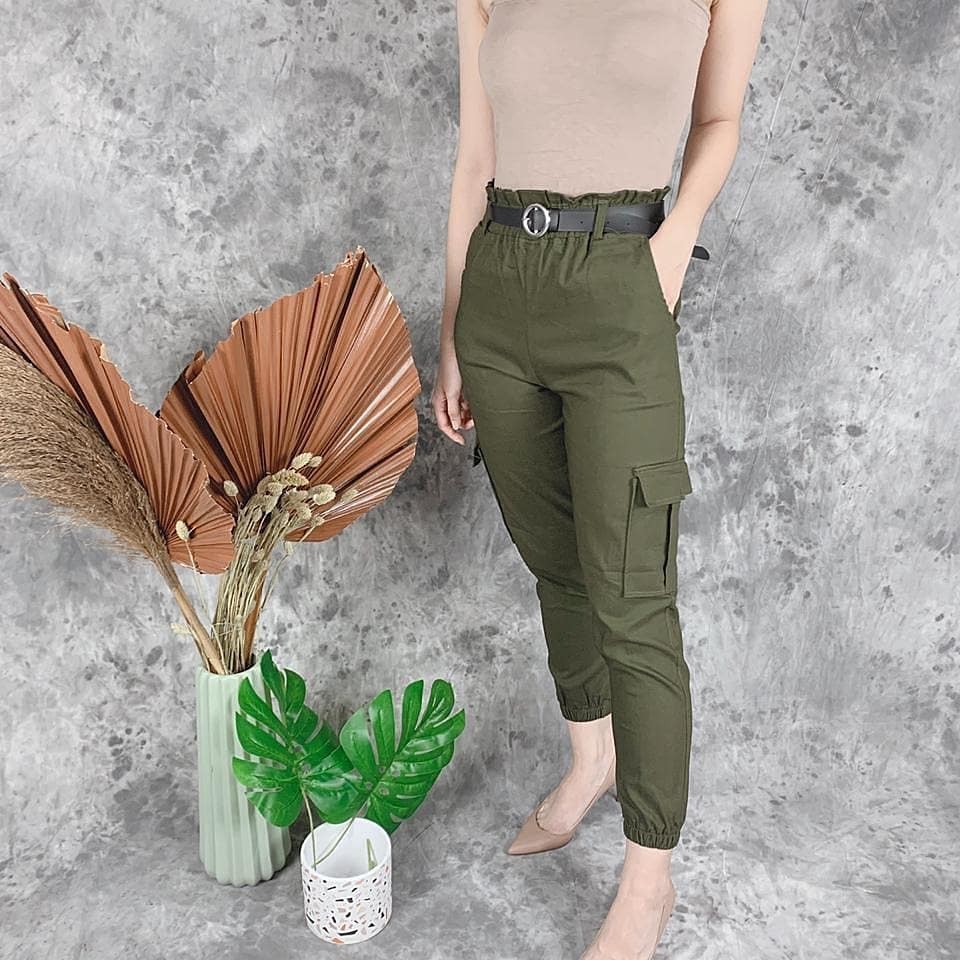 CELANA JOGER WANITA - JOGER PANTS KATUN TWILL