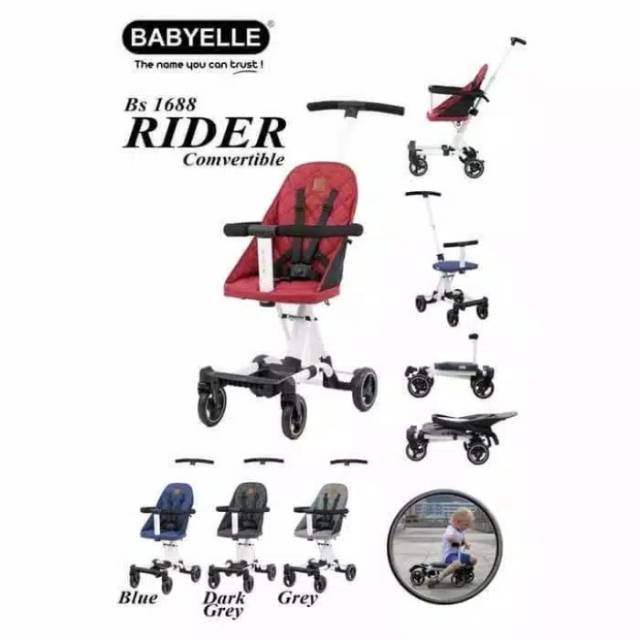 Babyelle – Rider Convertible Alat Bantu Bawa Bayi | Stroller Rider |  Stroller Cabin Size | Kereta B