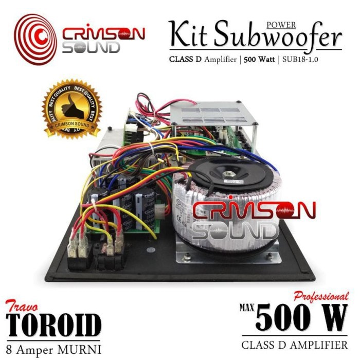 promoo terbatas PROMOO POWER KIT SUBWOOFER Aktif 500 Watt CLASS D