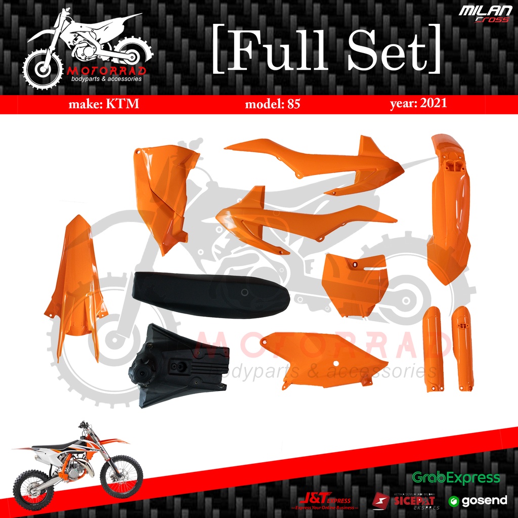 BODY FULLSET KTM 85 2021 RANGKA TUNGGAL