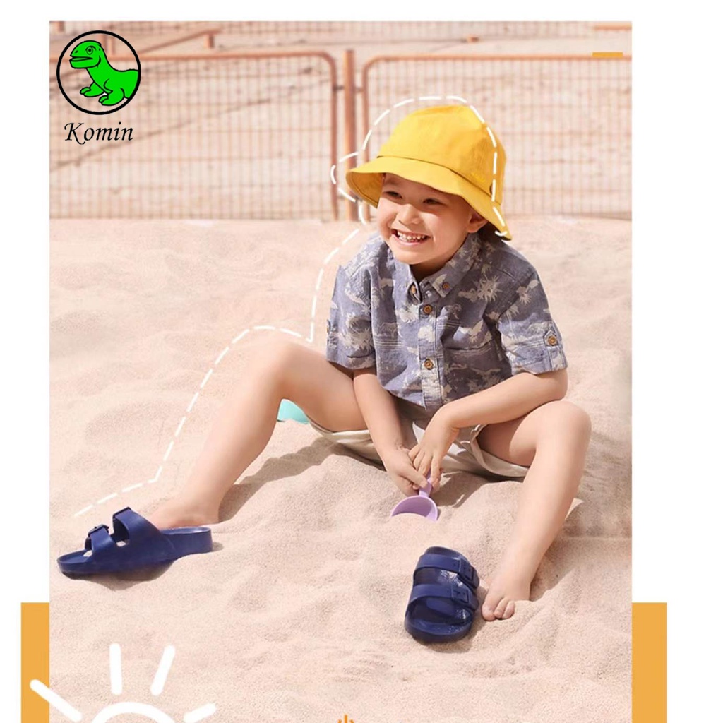 Komin sandal impor, sandal terbaru 2022 anak-anak  untuk musim panas,sandal outdoor, warnanya imut, antislip dan empuk