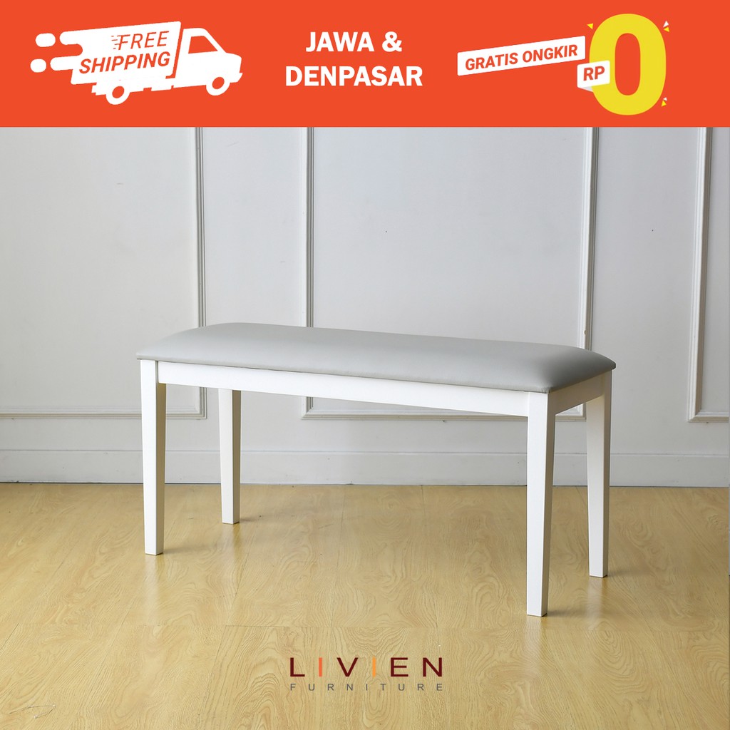 Livien Nora Bench Bangku Panjang Kursi Makan Bench Kursi Furniture Shopee Indonesia