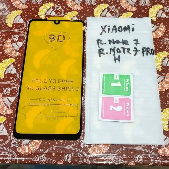 XIAOMI REDMI NOTE 7 / NOTE 7 PRO , REDMI NOTE 10 tempered glass full kaca gorila glass full