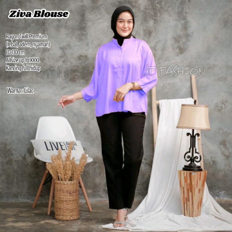 ZIVA BLOUSE OVERSIZE (JUMBO/LD ±130cm) RAYON TWILL PREMIUM