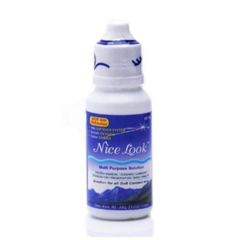 cairan nice look 60ml / cairan pembersih lensa nice look