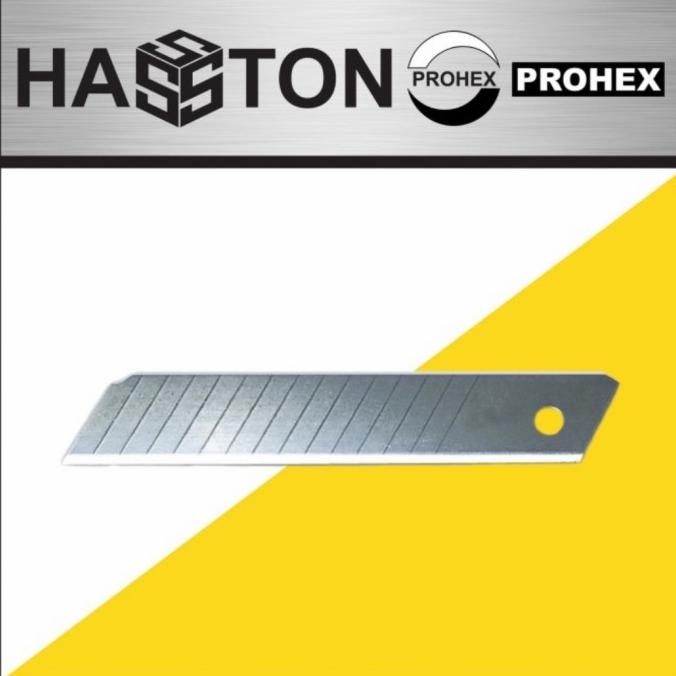 

><><><] HASSTON 0820-002 ISI PISAU CUTER 10PCS REFILL CUTTER BLADE 18mm