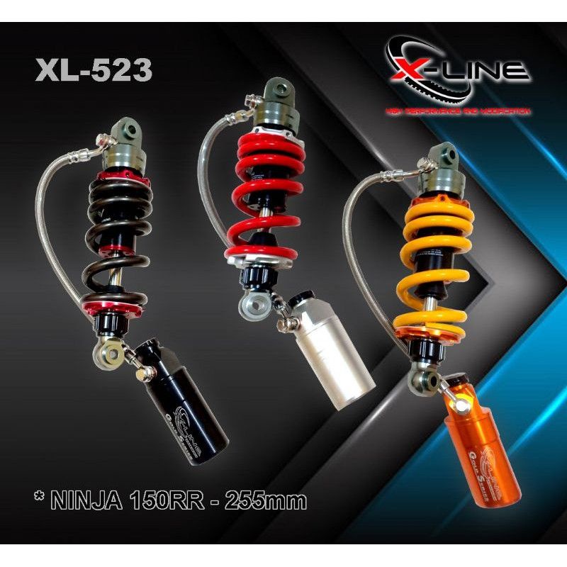 Shockbreaker shock skok XLine Ninja 150RR, Ninja 150R click rebound berfungsi
