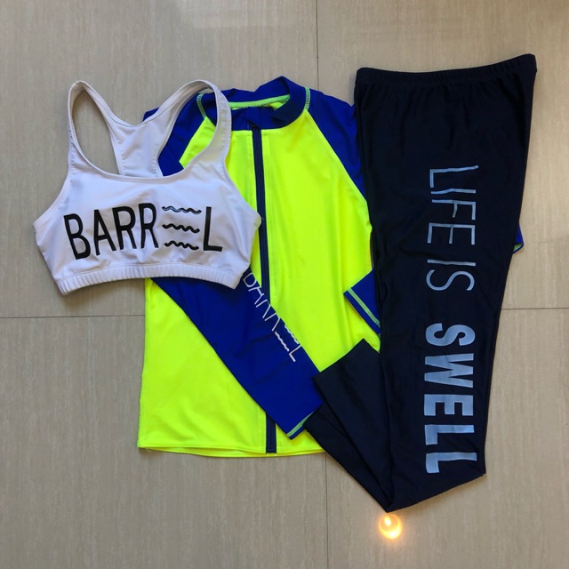 Swimsuit Diving Surf Rashguard Barrel - Preloved