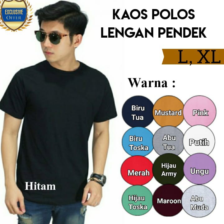 PAKET HEMAT 8 KAOS - PAKET USAHA 100RIBUAN DAPAT 8 DAN 7 KAOS - BAJU KAOS POLOS LENGAN PENDEK - KAOS