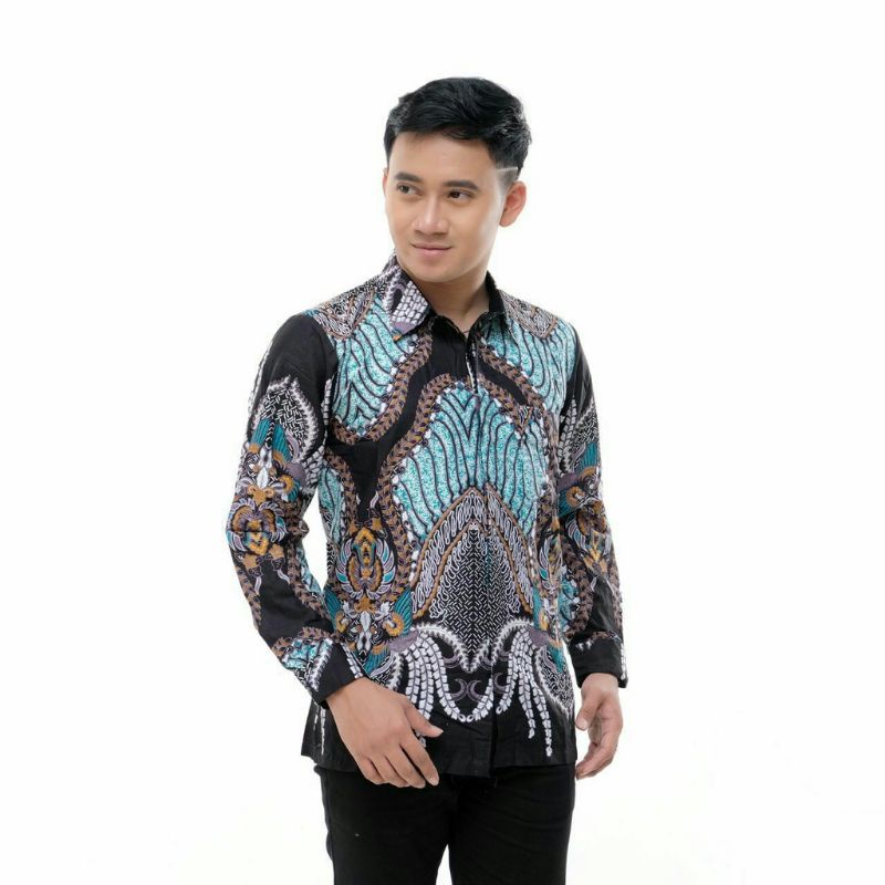 BATIK PRIA LENGAN PANJANG TERLARIS DENGAN UKURAN M L XL XXL