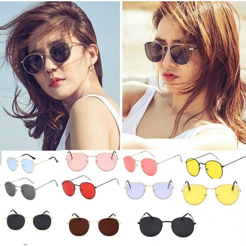 Kacamata Unisex Fashion Untuk Wanita Dan Pria Gaya Santai  GF15 Anti UV Gradasi Warna Korean Style Glassess ACC