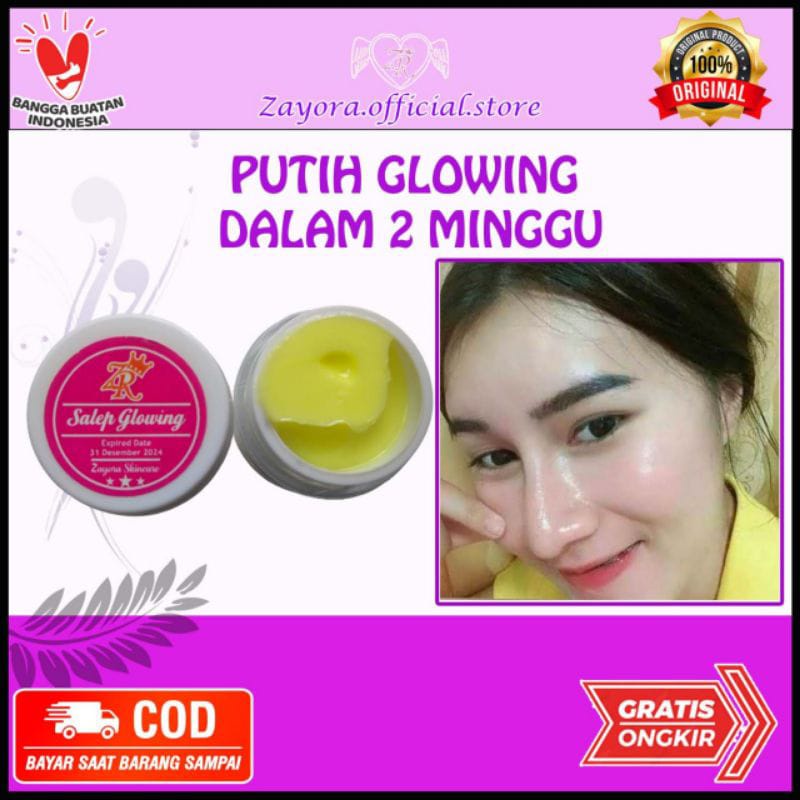 VIRALLLLL !!!GROSIR SALEP GLOWING ZAYORA 5gr SKINCARE ZAYORA KRIM MALAM
