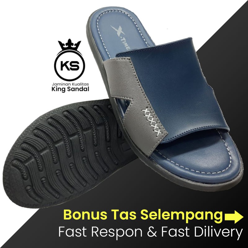 Sandal Kasual Pria Keren Terbaru 2020 XTime Agano Kokop
