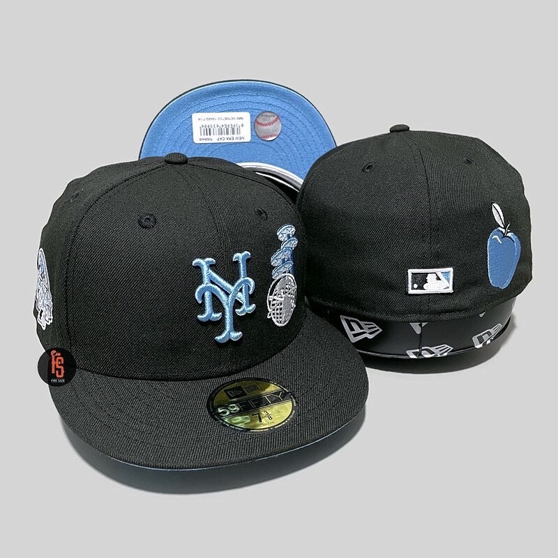 TOPI NEW ERA ORIGINAL 5950 ASG 2013 BA NEW YORK METS BLACK UV SKYBLUE