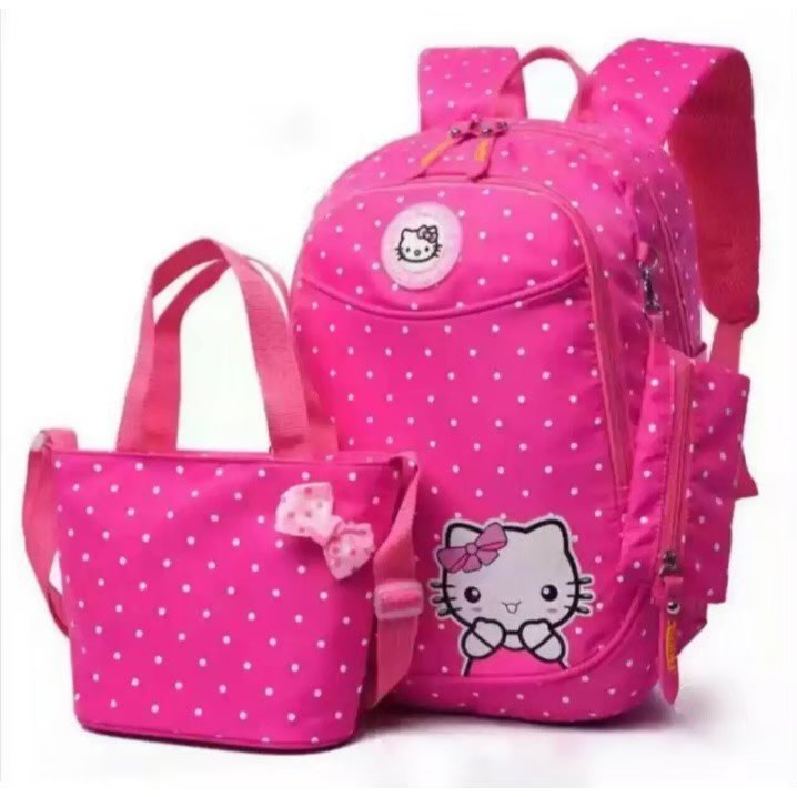 Tas Ransel Anak Perempuan Tas sekolah Backpack Multifungsi Hello kity