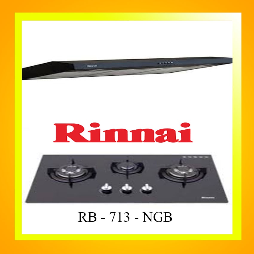 RINNAI Paker Kompor Tanam dan Cooker Hood - RB 713N (GB) &amp; RH 229 B