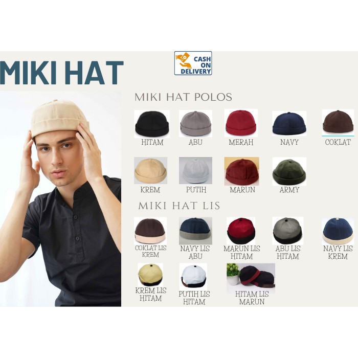 Peci Hijrah / Miki Hat / Peci Uas Remaja Dewasa Kualitas Premium Harga Termurah