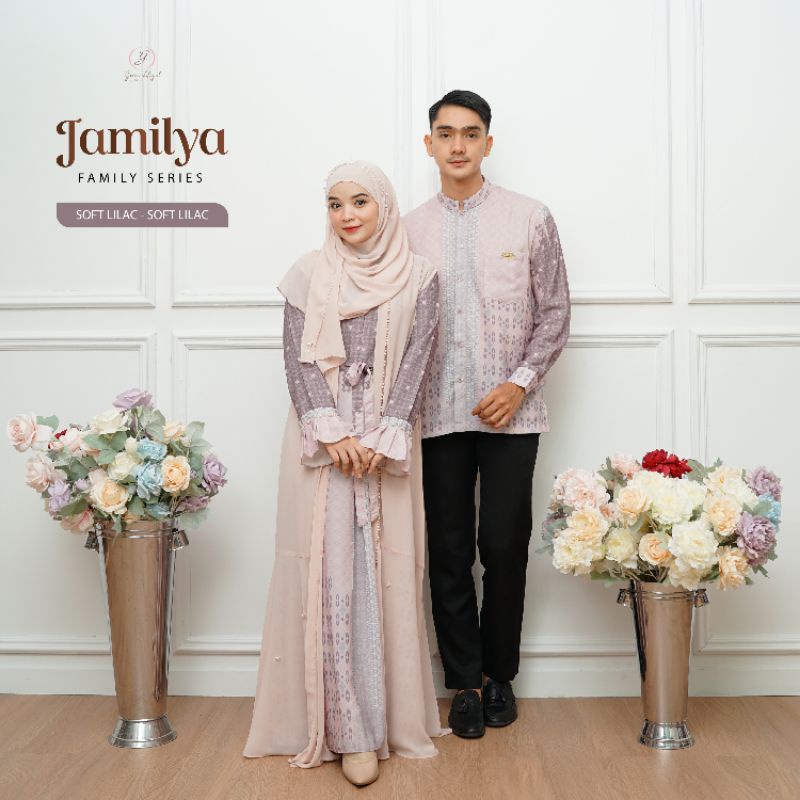 Jamilya soft lilac family set by gerai.aliyah - gamis dan koko denaf.outfit