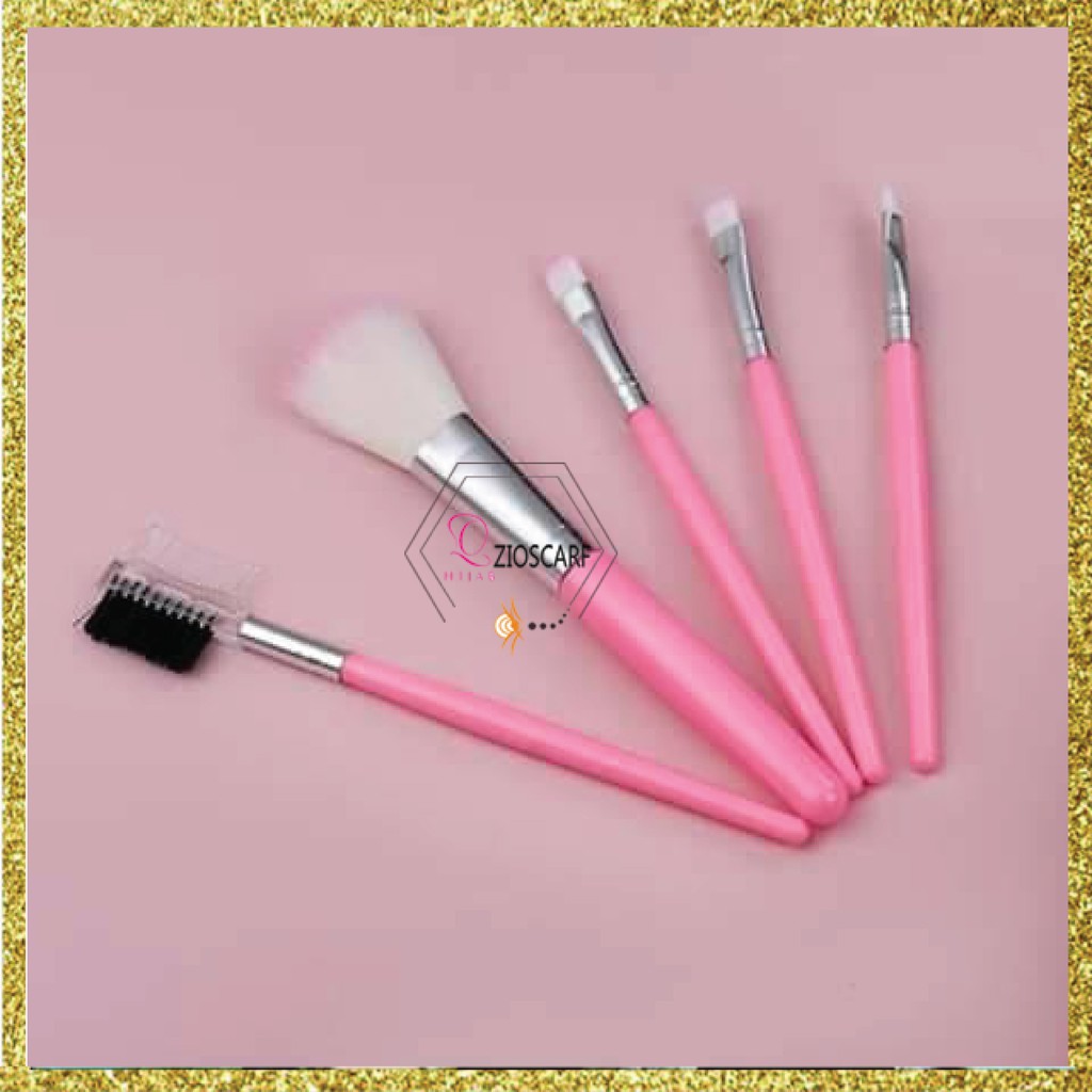 SET BRUSH MAKE UP 5IN1 / SET ALAT MAKE UP IMPORT / SET BRUSH KOSMETIK MX1028 zio