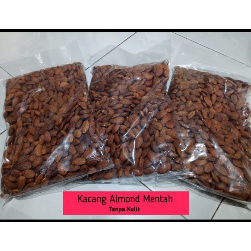 

Kacang Almond Almon Kulit dan Tanpa Kulit 1Kg Pembangkit Nutrisi Makanan Super