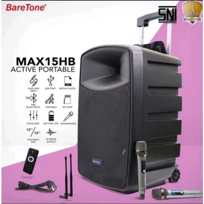 speaker meeting wireless baretone max15 Hb max15hb max 15 Hb 15 inch original