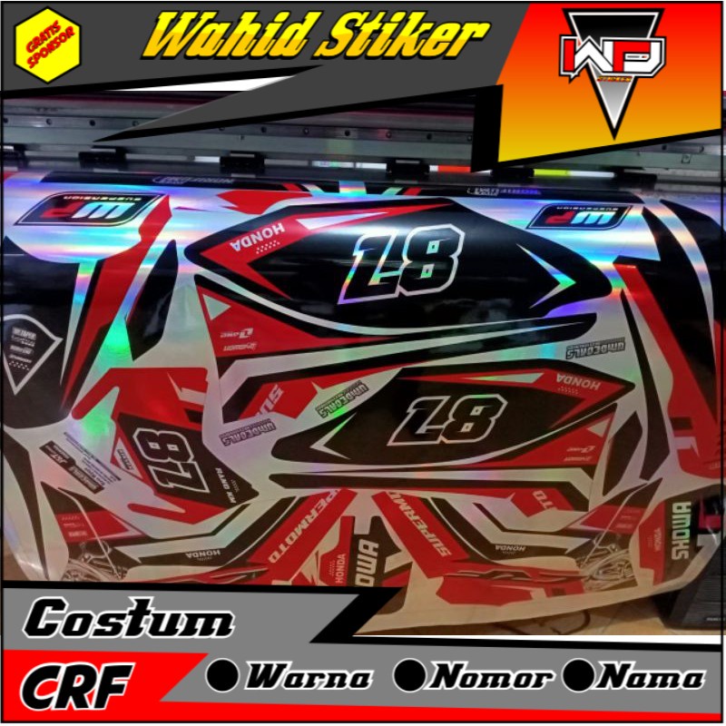 decal sticker crf full hologram