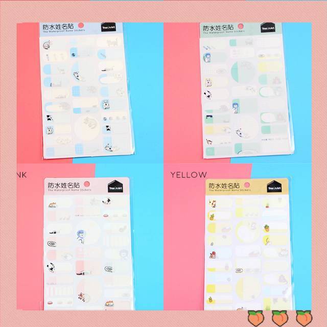 

Stickers name cat Variety waterproof